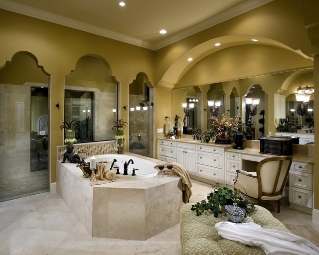 Фото современного  дизайна  ванной комнаты